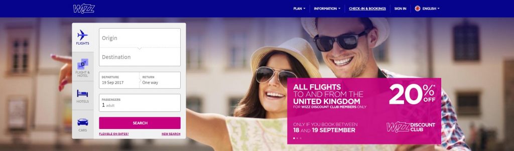 Пошаговая инструкция регистрации на Wizzair